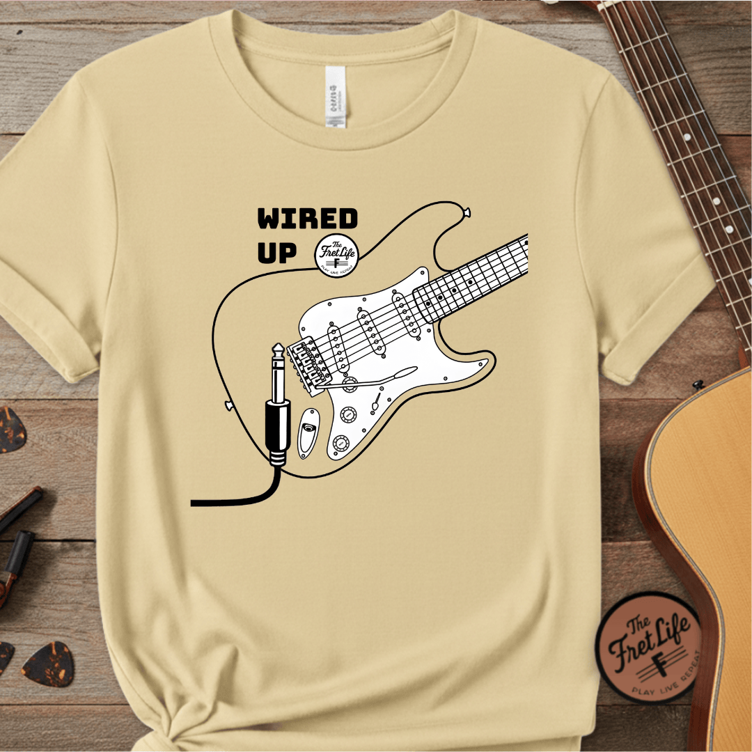 Printify T-Shirt Butter / S Wired Up T-Shirt