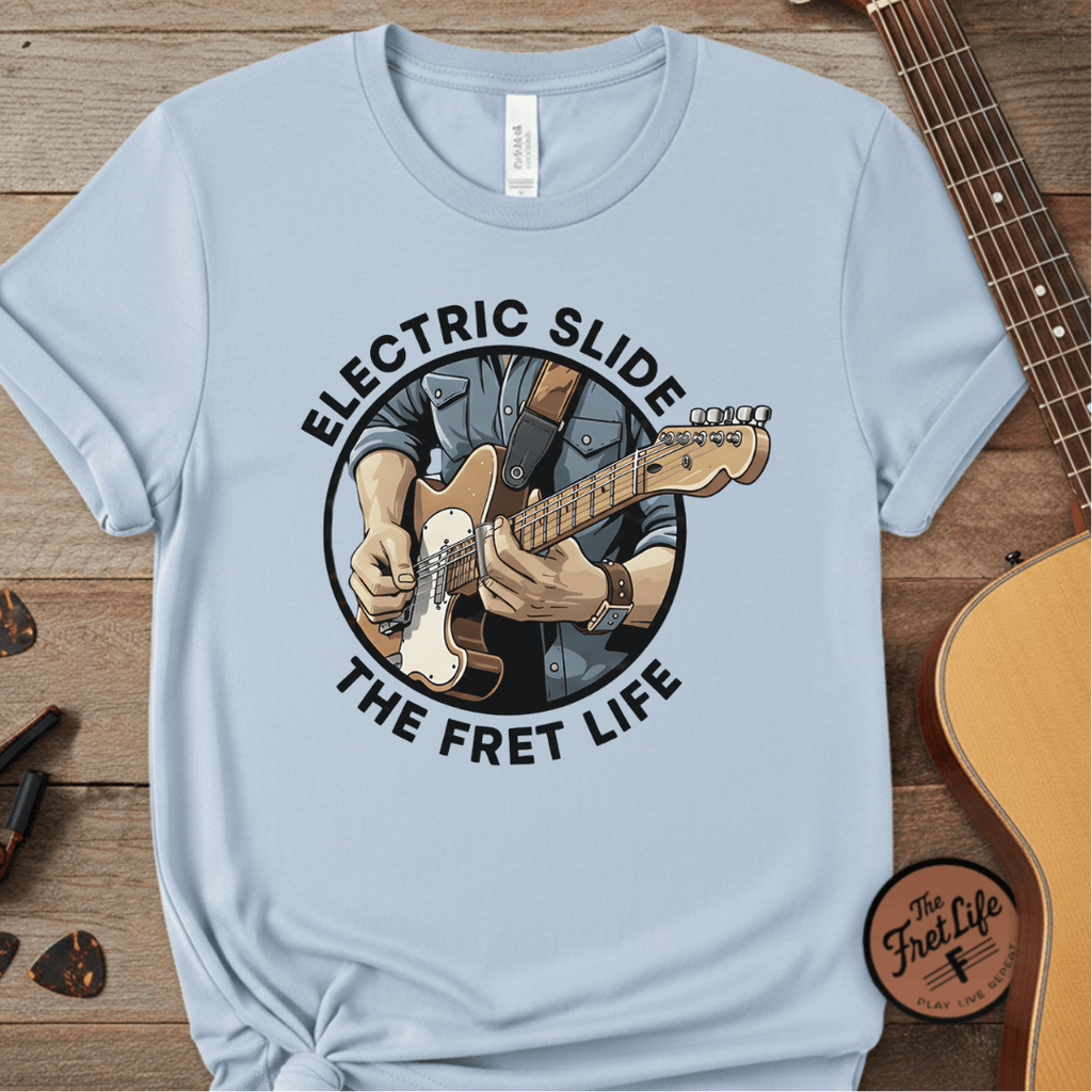 Printify T-Shirt Chambray / S Electric Slide: The Soulful Glide Tee