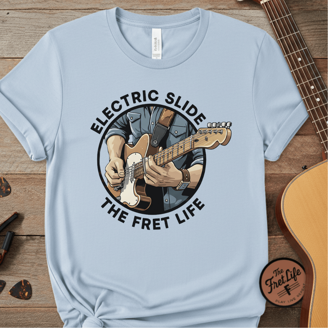 Printify T-Shirt Chambray / S Electric Slide: The Soulful Glide Tee