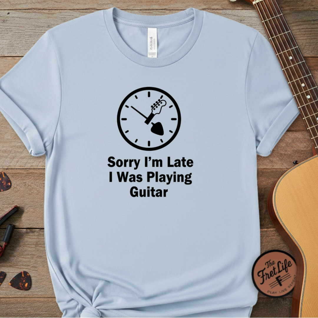Printify T-Shirt Chambray / S "Sorry I'm Late" Premium Tee