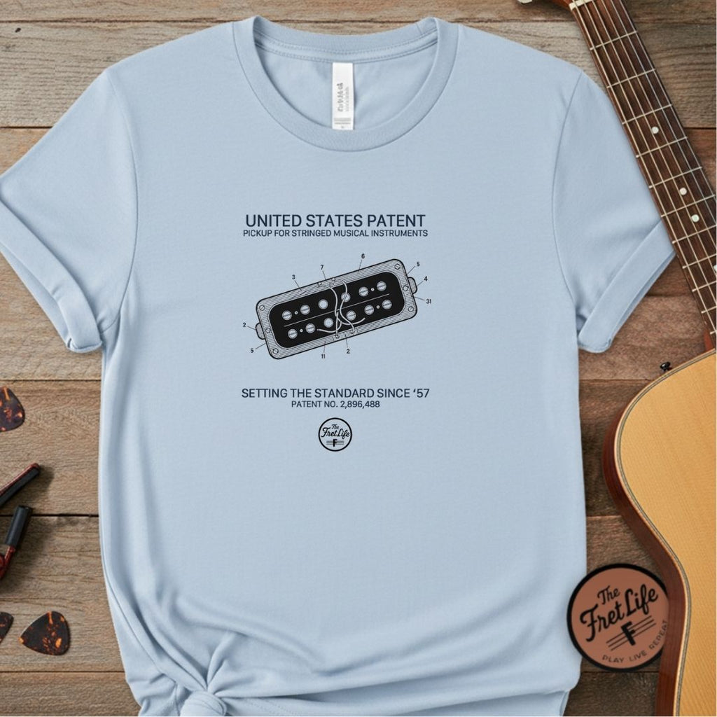 Printify T-Shirt Chambray / S The Golden Era: 1957 Pickup Patent T-Shirt