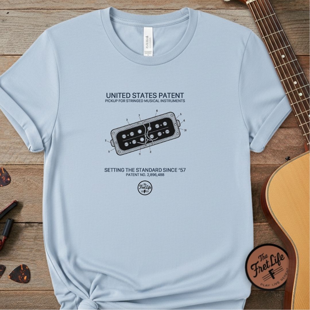 Printify T-Shirt Chambray / S The Golden Era: 1957 Pickup Patent T-Shirt