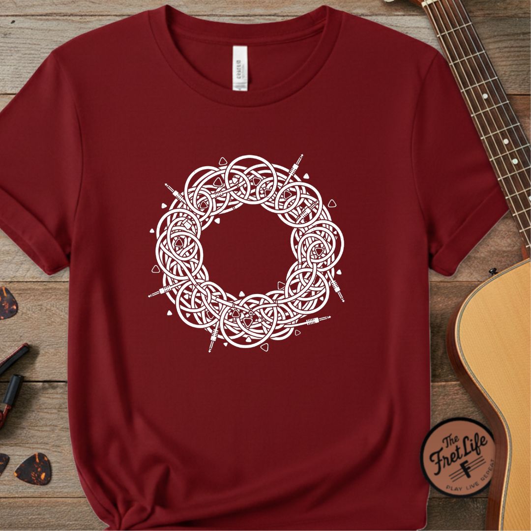 Printify T-Shirt Chili / S Cable Spaghetti: The Signal Chain Mandala T-Shirt