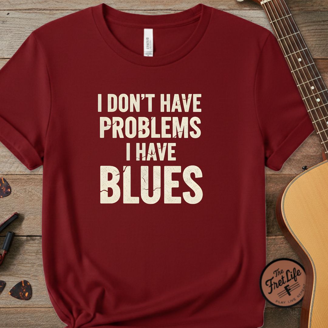 Printify T-Shirt Chili / S I Don't Have Problems, I Have Blues | Premium Tee