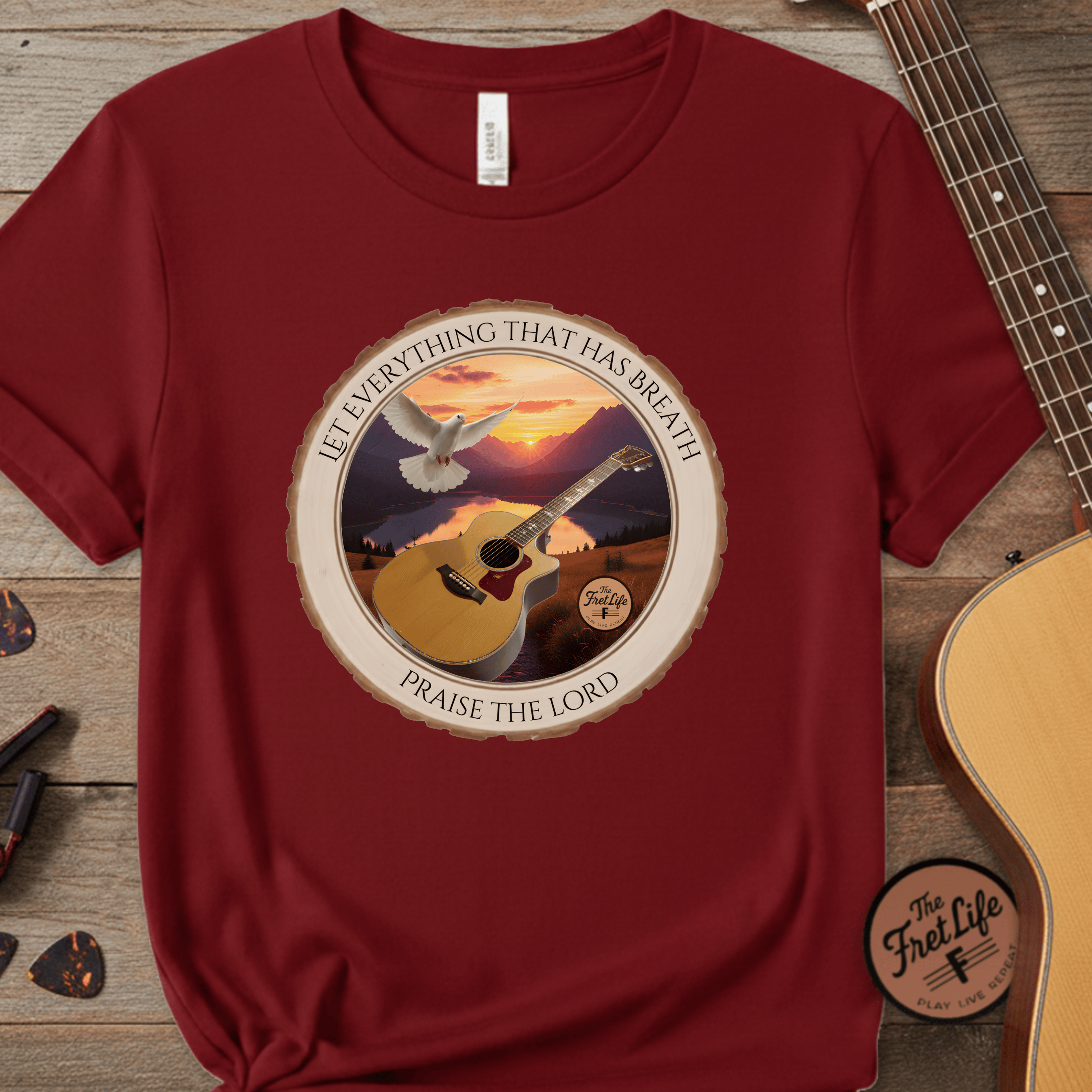 Printify T-Shirt Chili / S Let Everything that has Breath Praise the Lord Tee
