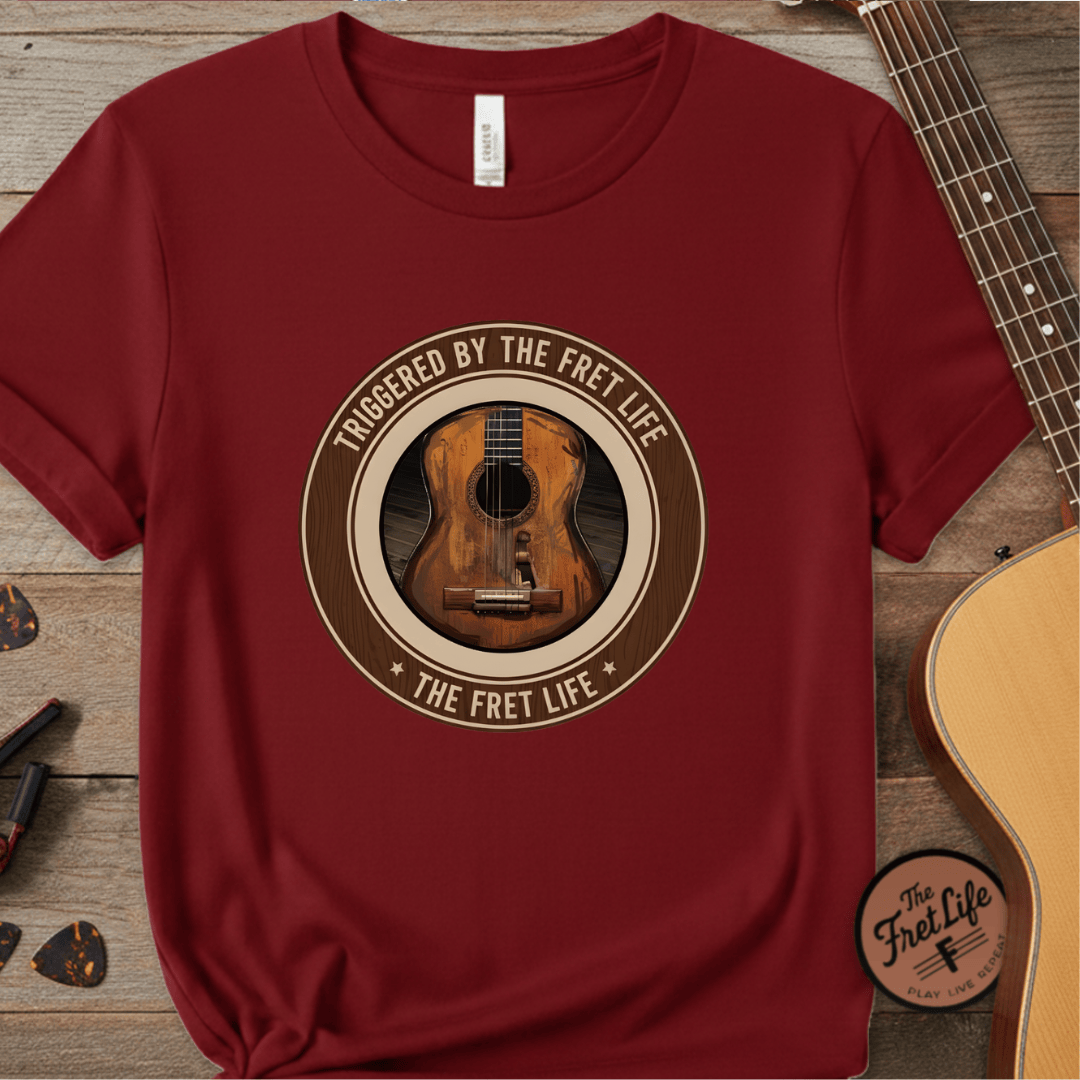 Printify T-Shirt Chili / S Triggered By The Fret Life T-Shirt | Willie Apparel