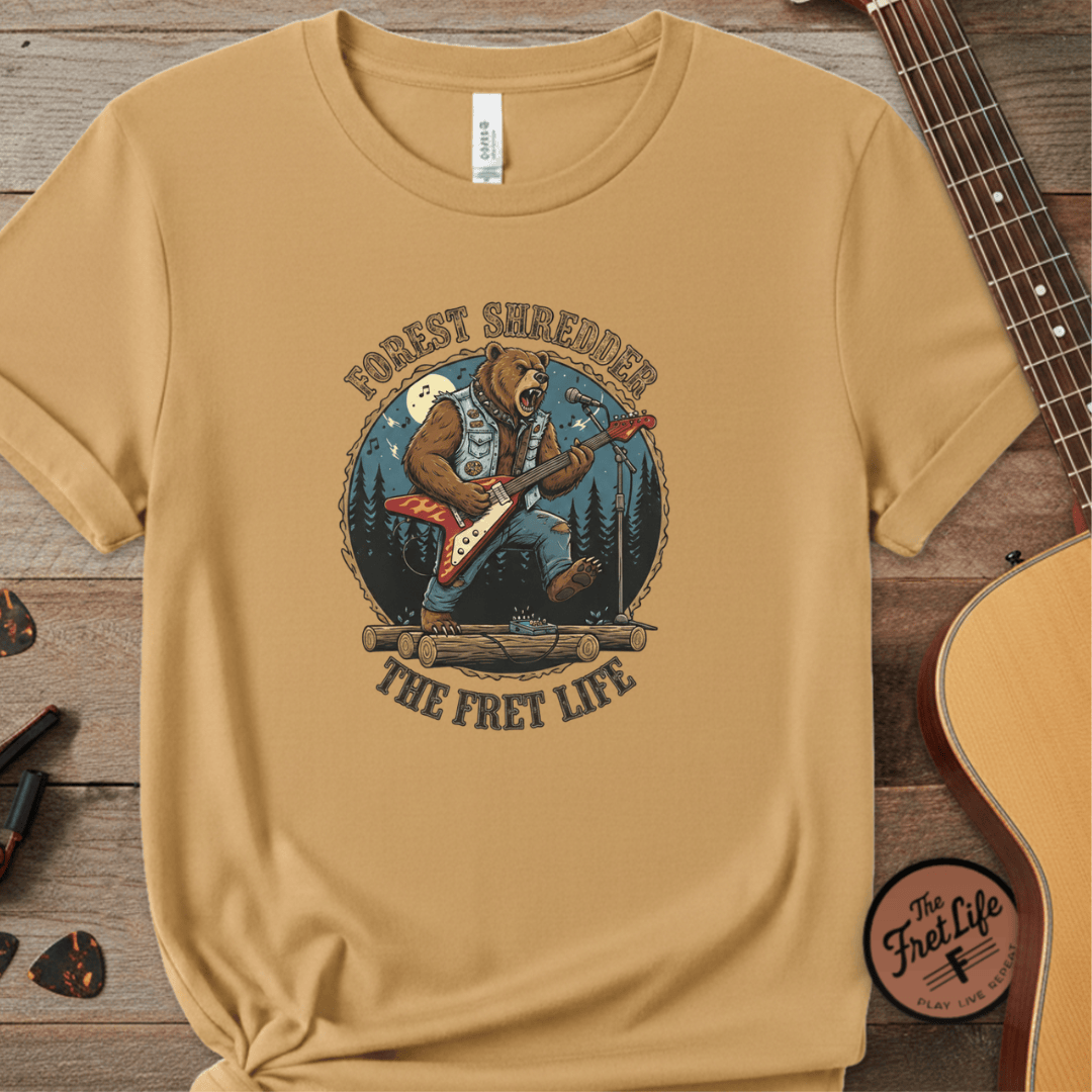 Printify T-Shirt Citrus / S Forest Shredder: The Bear Rocker T-Shirt