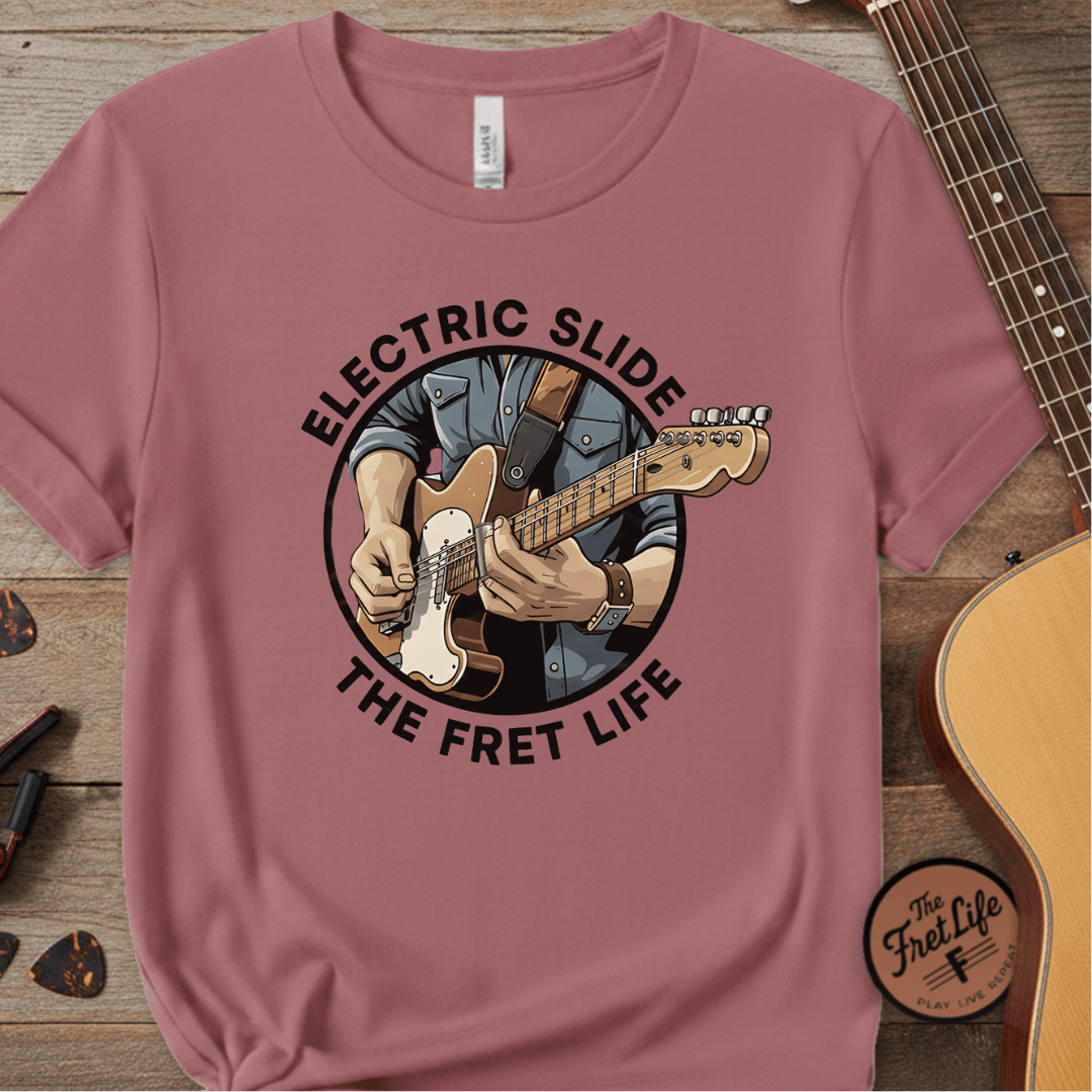 Printify T-Shirt Crimson / S Electric Slide: The Soulful Glide Tee