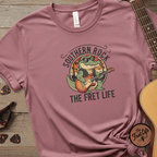 Printify T-Shirt Crimson / S Southern Rock Gator: The Fret Life Swamp Jam Tee