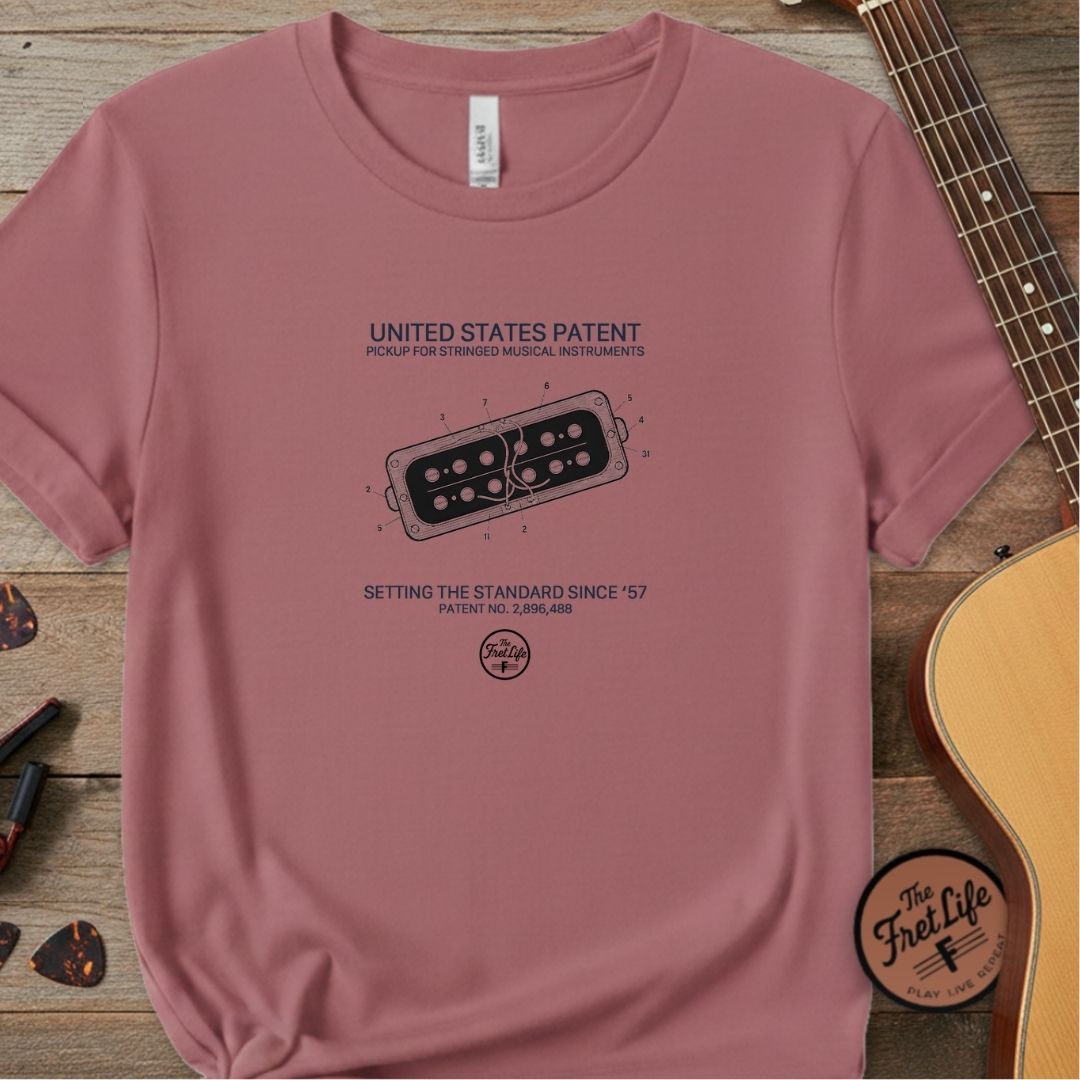 Printify T-Shirt Crimson / S The Golden Era: 1957 Pickup Patent T-Shirt