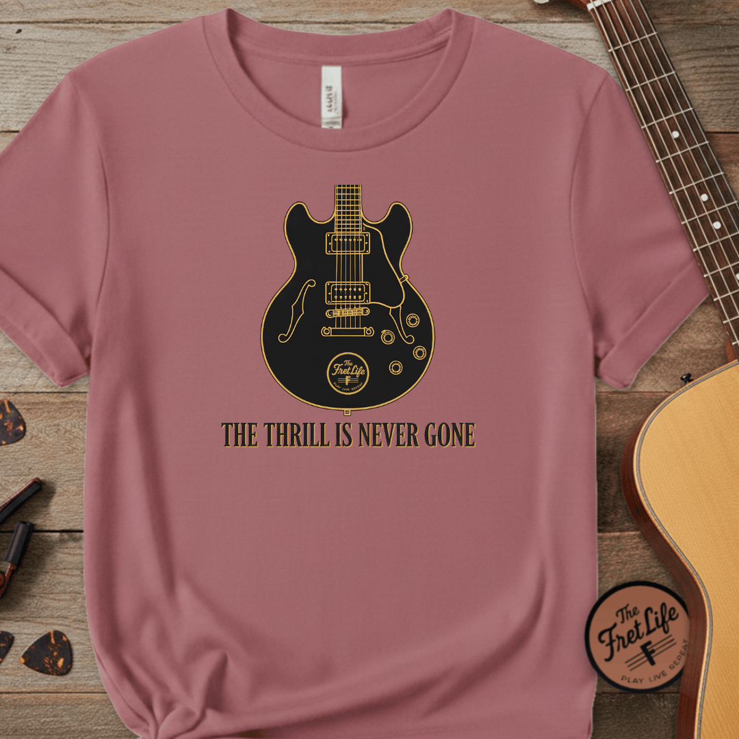 Printify T-Shirt Crimson / S The Thrill Is Never Gone – A Tribute to the King of the Blues Tee