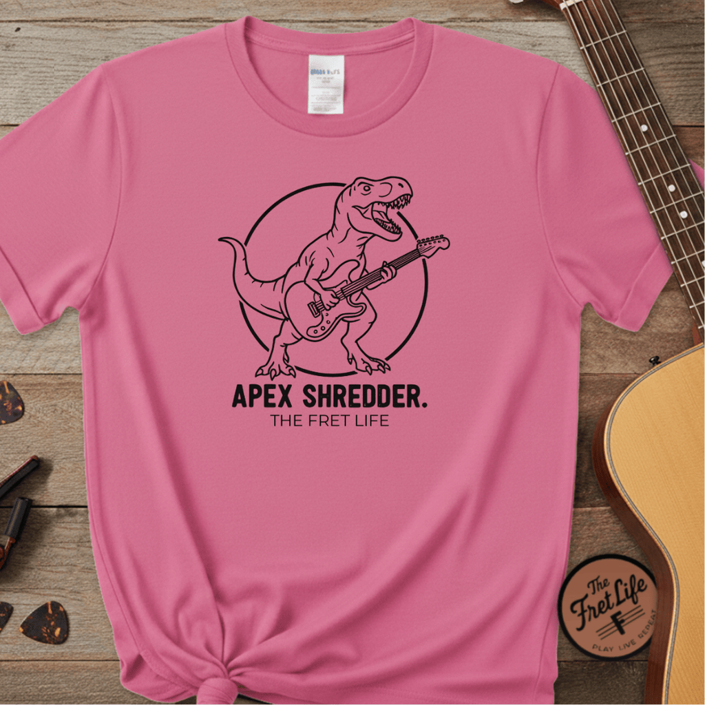 Printify T-Shirt Crunchberry / S Apex Shredder – The King of the Fretboard Tee