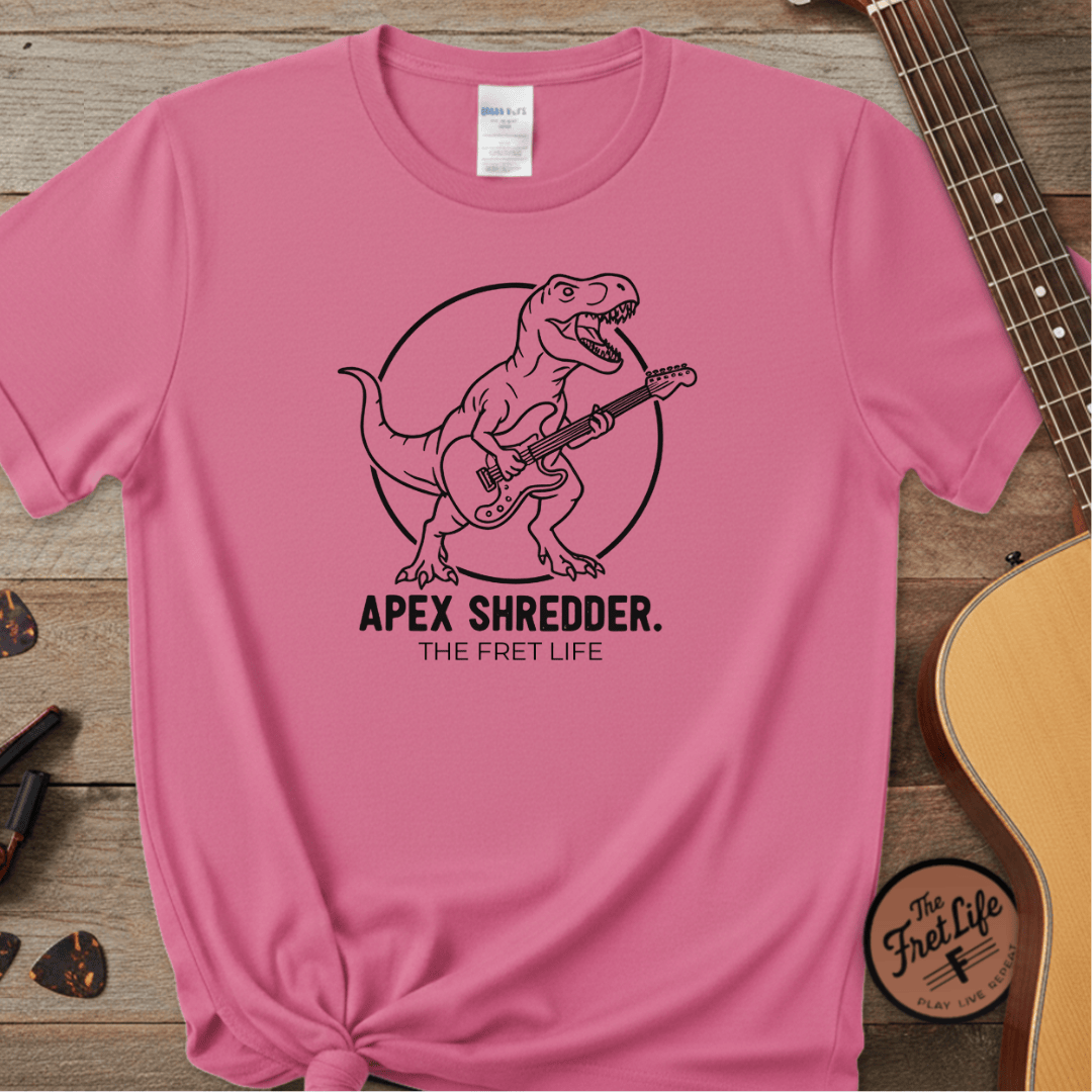 Printify T-Shirt Crunchberry / S Apex Shredder – The King of the Fretboard Tee