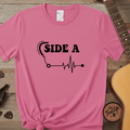 Printify T-Shirt Crunchberry / S Side A Vinyl Pulse Graphic Tee