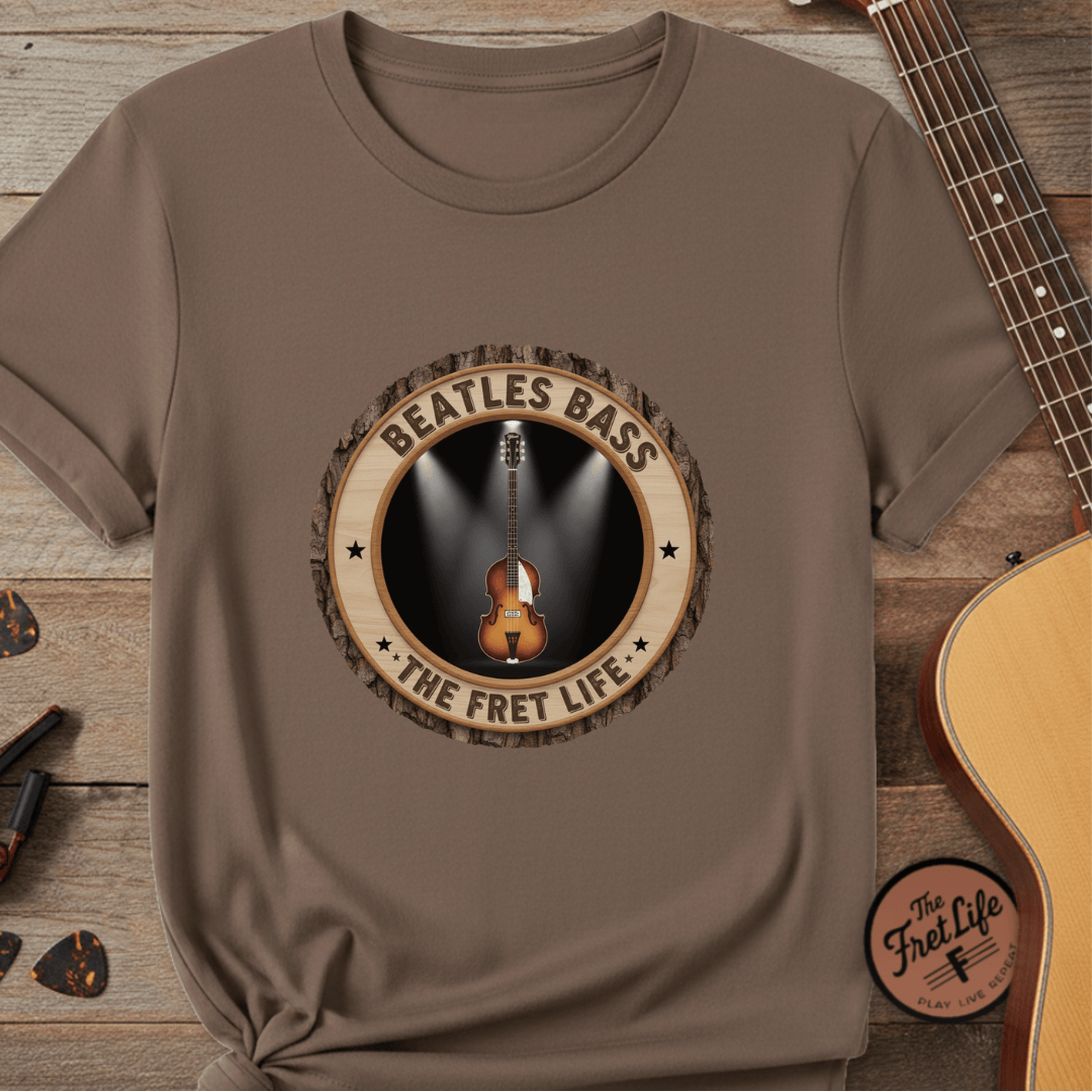 Printify T-Shirt Espresso / S Beatles Bass Tee | Hofner Violin Bass PM Fan Shirt