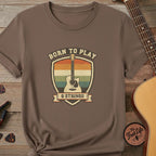 Printify T-Shirt Espresso / S Born to Play 6 Strings | Premium T-Shirt