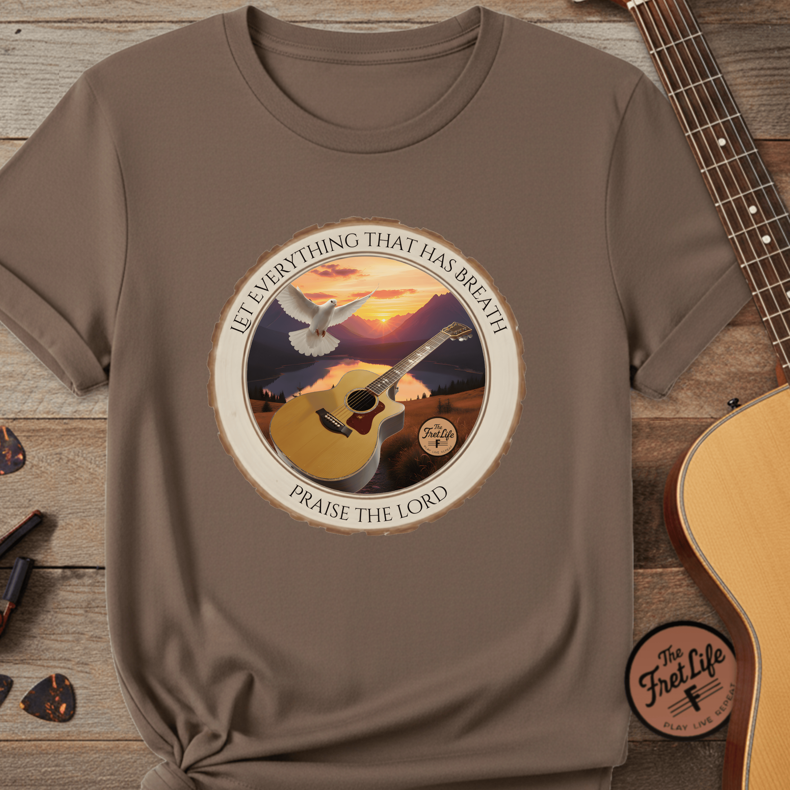 Printify T-Shirt Espresso / S Let Everything that has Breath Praise the Lord Tee