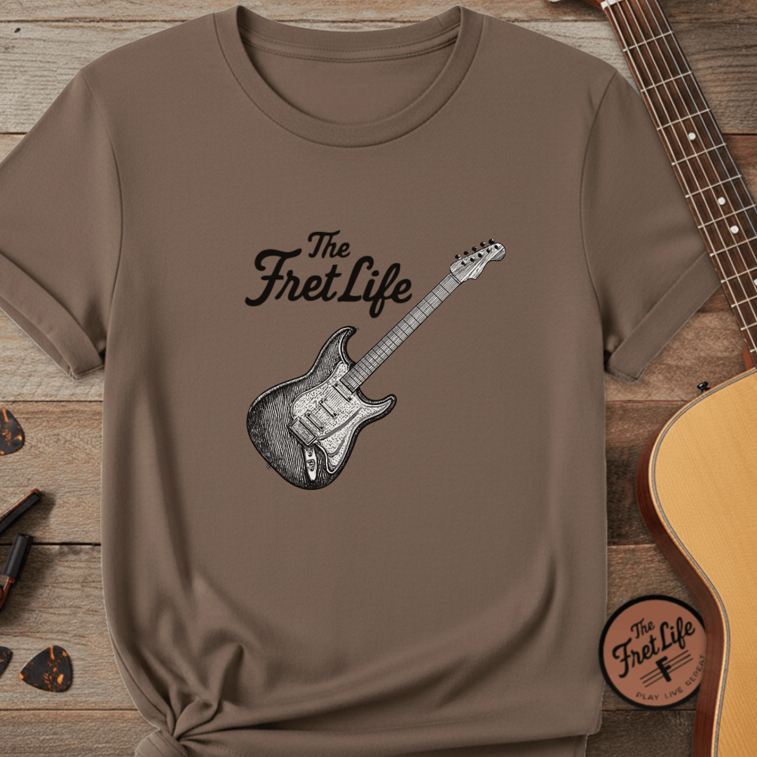 Printify T-Shirt Espresso / S Music Lover Fender Stratocaster T-Shirt