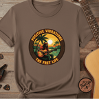 Printify T-Shirt Espresso / S Positive Vibrations - The Fret Life Reggae Tee