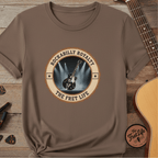 Printify T-Shirt Espresso / S Rockabilly Royalty Tee | Gretsch Duo Jet Falcon Electric Guitar Shirt