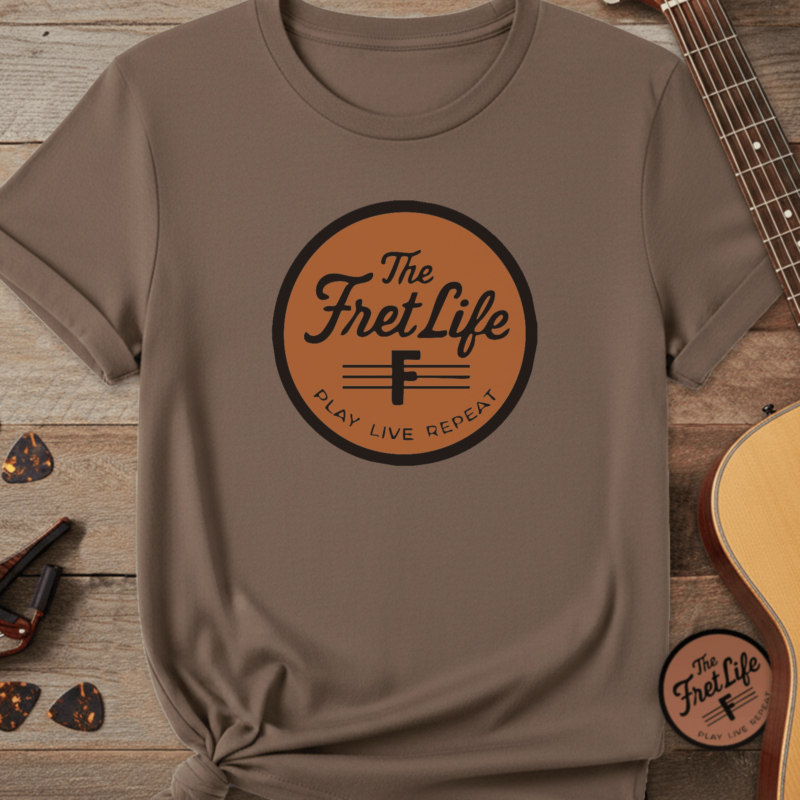 Printify T-Shirt Espresso / S The Fret Life Classic Tee