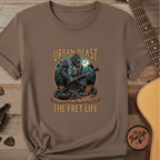 Printify T-Shirt Espresso / S Urban Beast: The Fret Life Concrete Jungle Tee