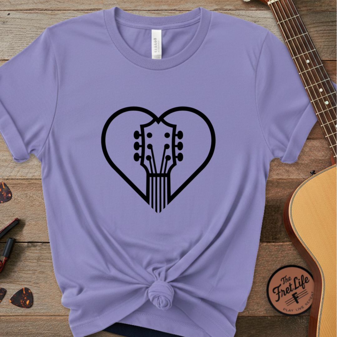 Printify T-Shirt Flo Blue / S Guitar Heartbeat | Premium T-Shirt