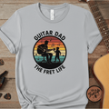 Printify T-Shirt Granite / S Guitar Dad: The Fret Life Silhouetted Tee