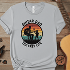 Printify T-Shirt Granite / S Guitar Dad: The Fret Life Silhouetted Tee