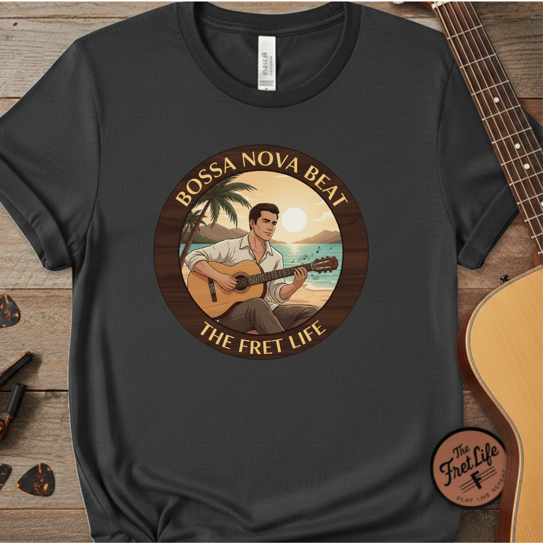 Printify T-Shirt Graphite / 3XL Bossa Nova Beat - Sunshine Fret Life Tee