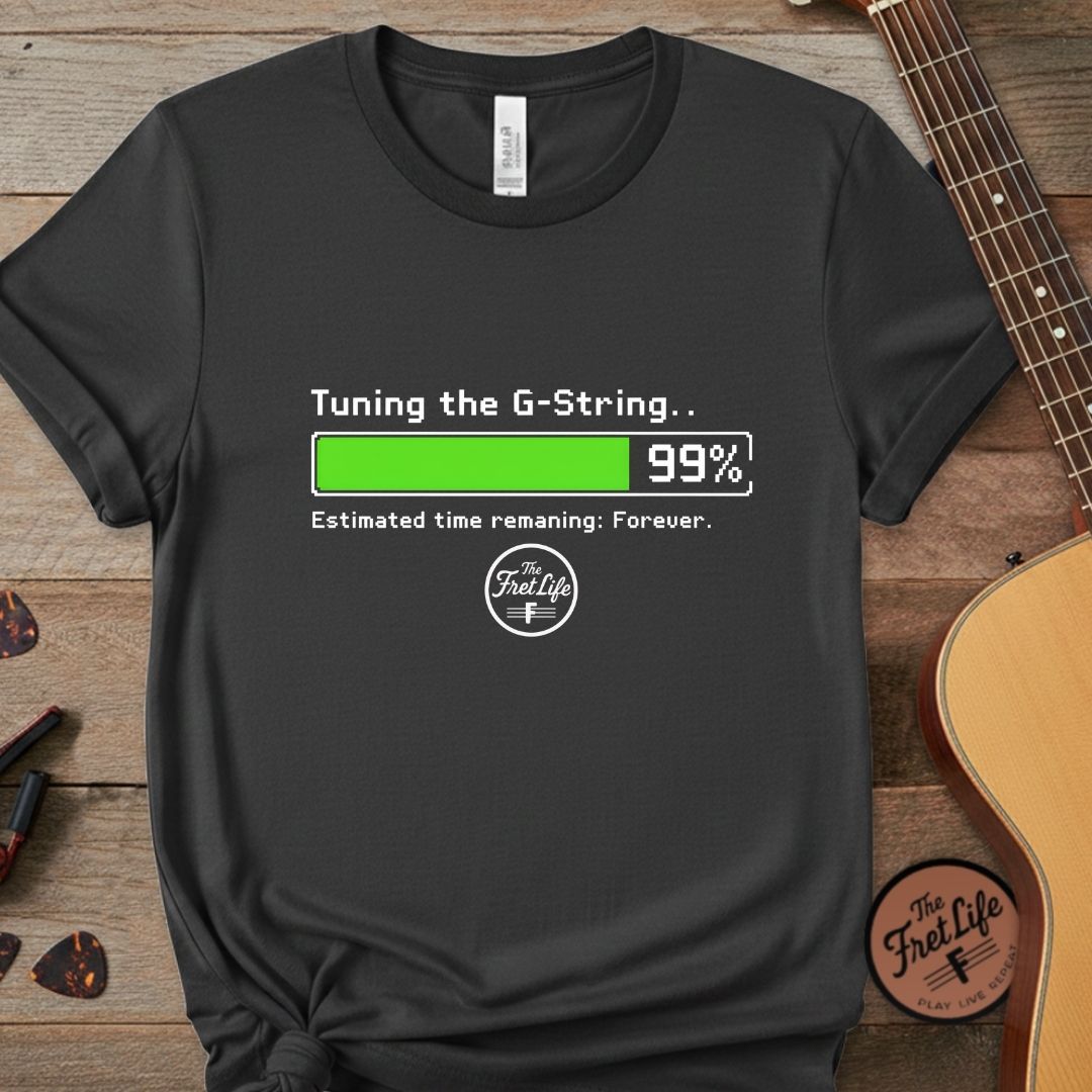 Printify T-Shirt Graphite / S Infinite Tuning: The G-String Struggle T-Shirt