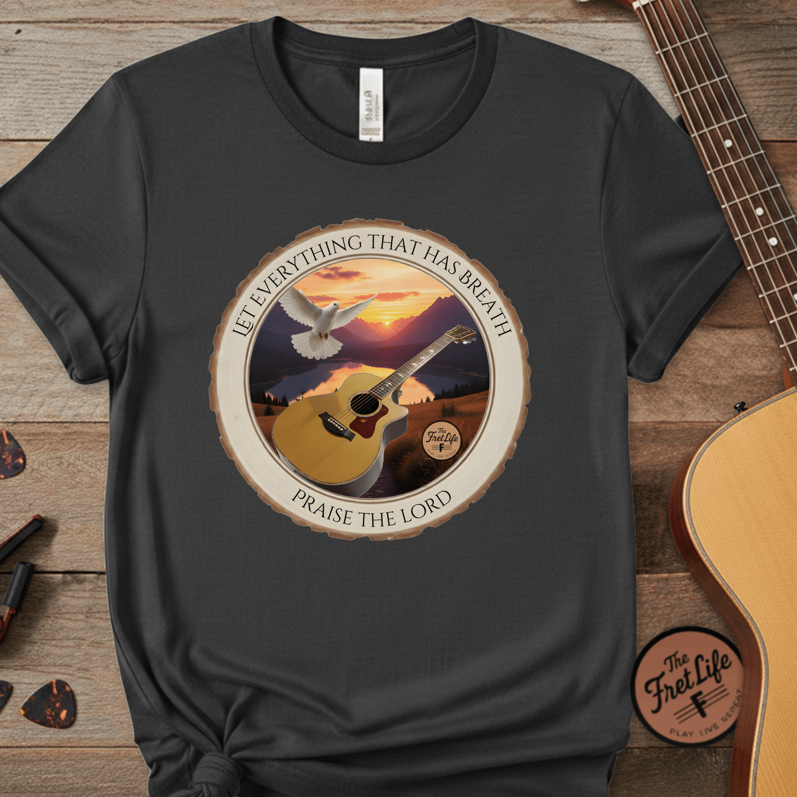 Printify T-Shirt Graphite / S Let Everything that has Breath Praise the Lord Tee