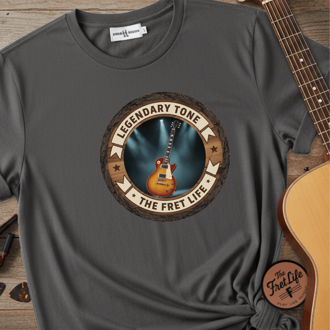 Printify T-Shirt Grey / S Legendary Tone Tee | Gibson Les Paul Electric Guitar Fan Shirt
