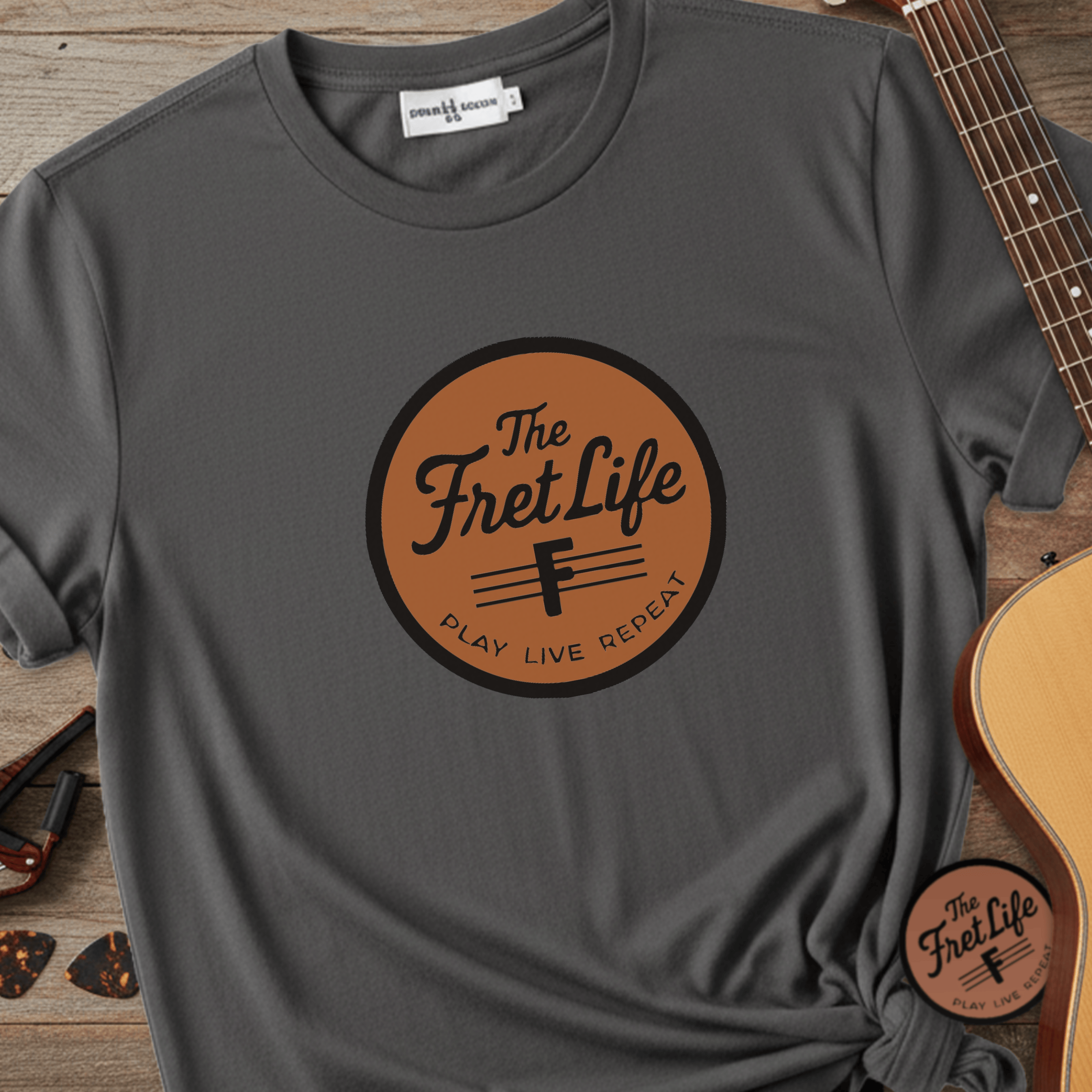 Printify T-Shirt Grey / S The Fret Life Classic Tee