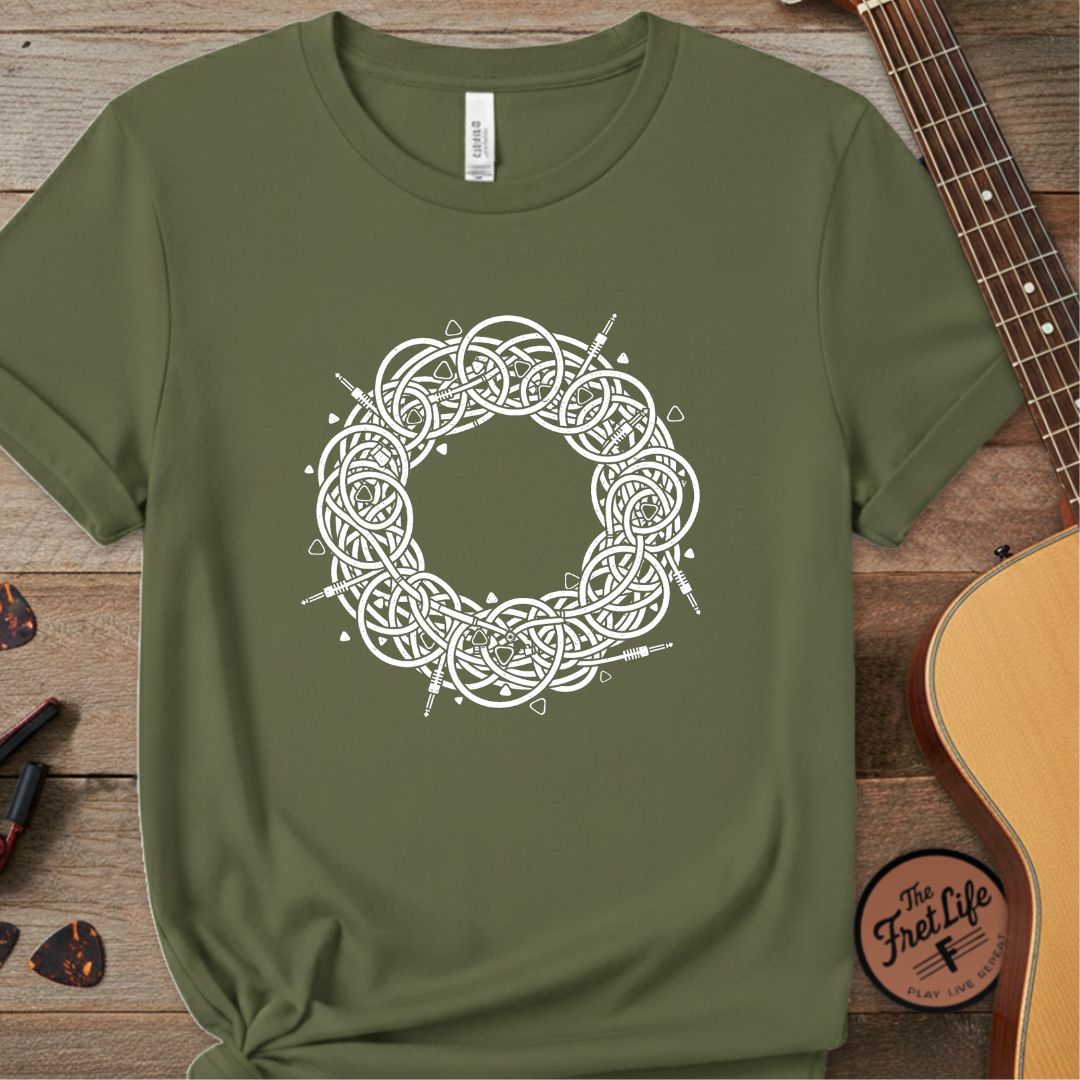 Printify T-Shirt Hemp / S Cable Spaghetti: The Signal Chain Mandala T-Shirt