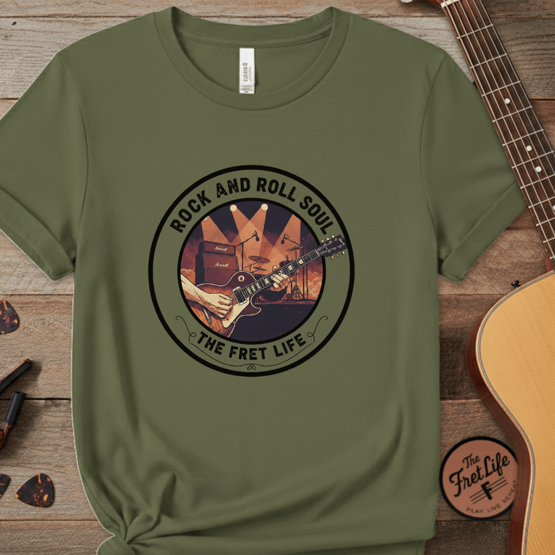 Printify T-Shirt Hemp / S Rock and Roll Soul: The Fret Life Stage Tee