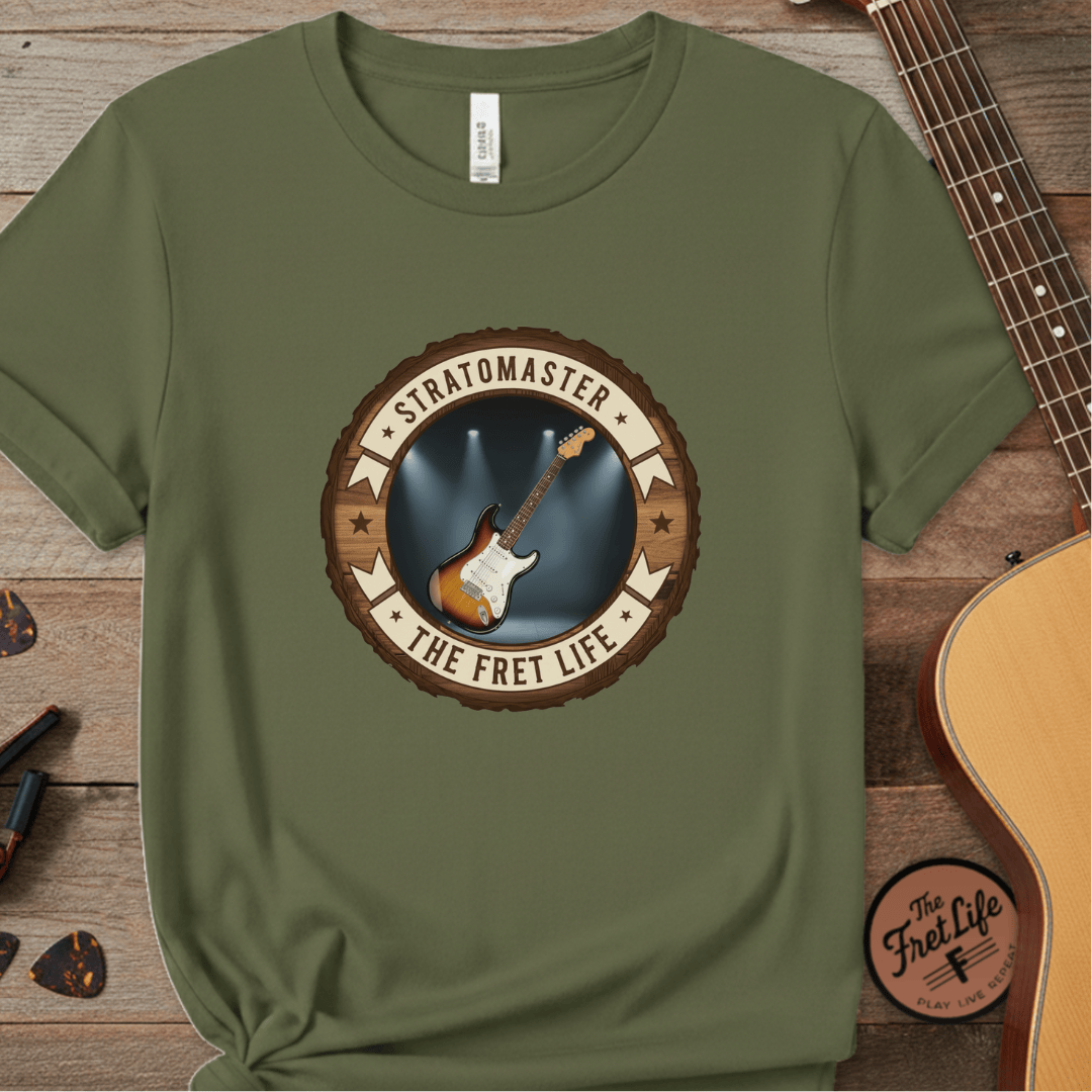 Printify T-Shirt Hemp / S Stratomaster Tee | Fender Stratocaster Electric Guitar Fan Shirt