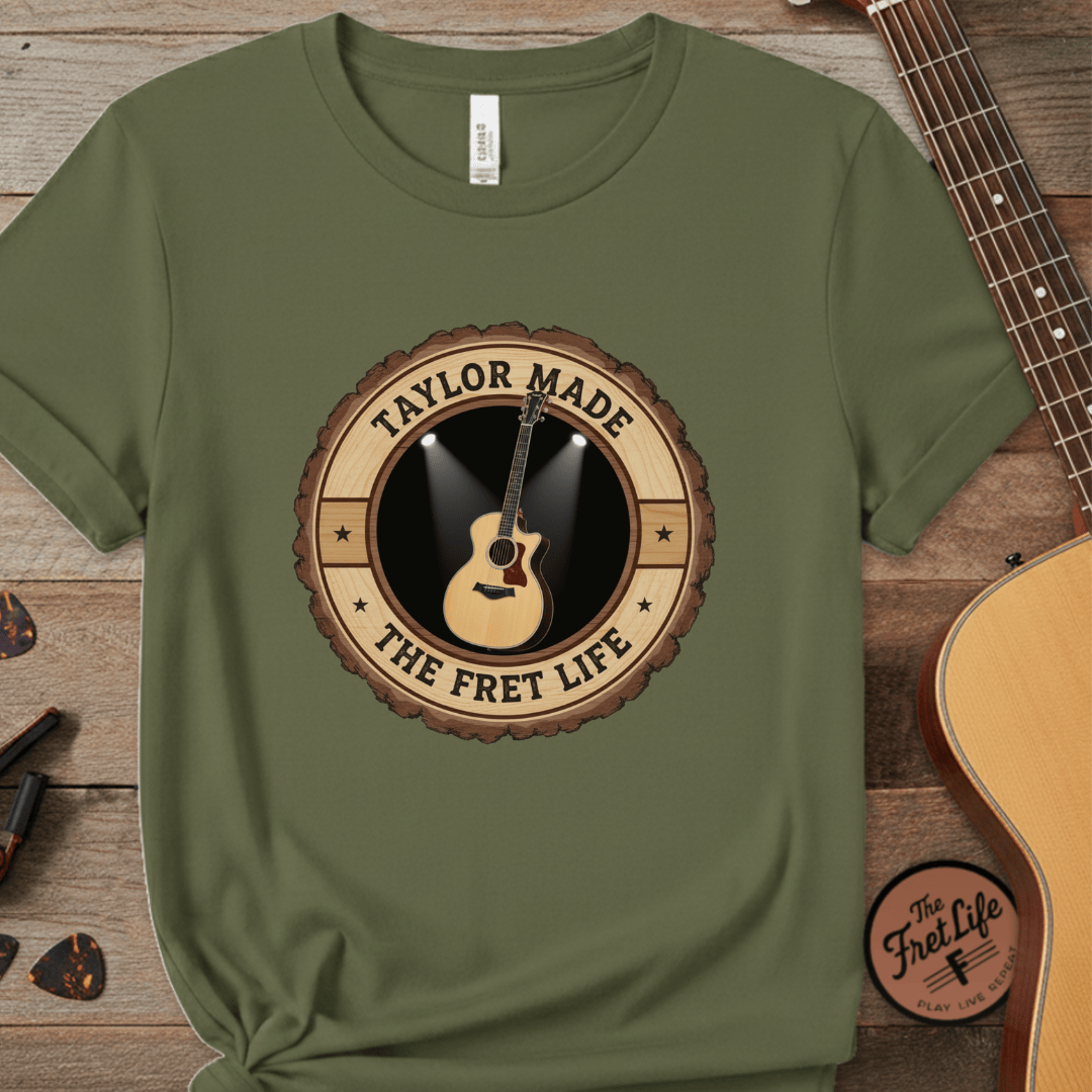 Printify T-Shirt Hemp / S Taylor Made Tee | Modern Acoustic Guitar Player Shirt