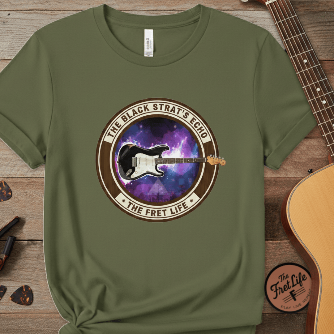 Printify T-Shirt Hemp / S The Black Strat T-Shirt | David Gilmour Pink Floyd Guitar Legend Tee
