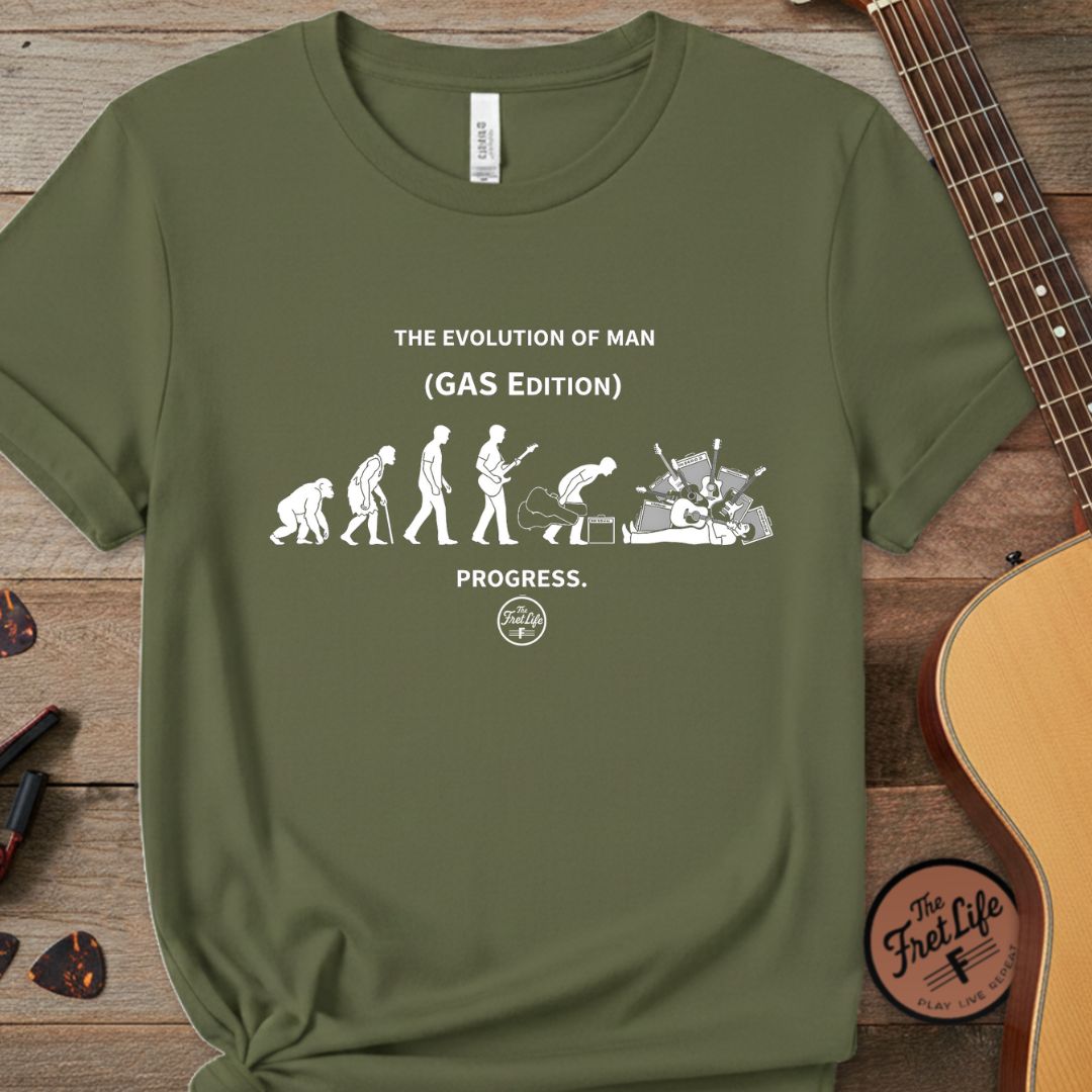 Printify T-Shirt Hemp / S The Evolution of Man: GAS Edition T-Shirt