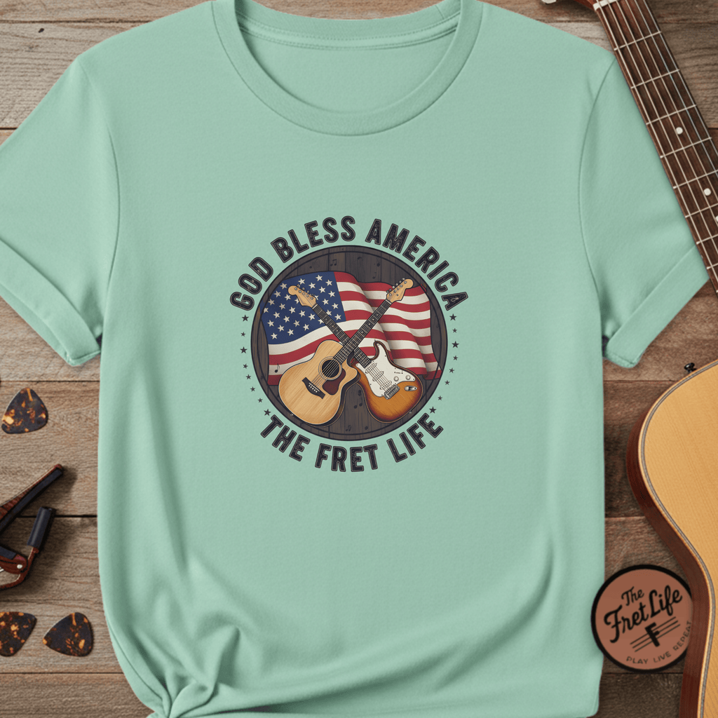 Printify T-Shirt Island Reef / S American Harmony - The Fret Life Edition Tee