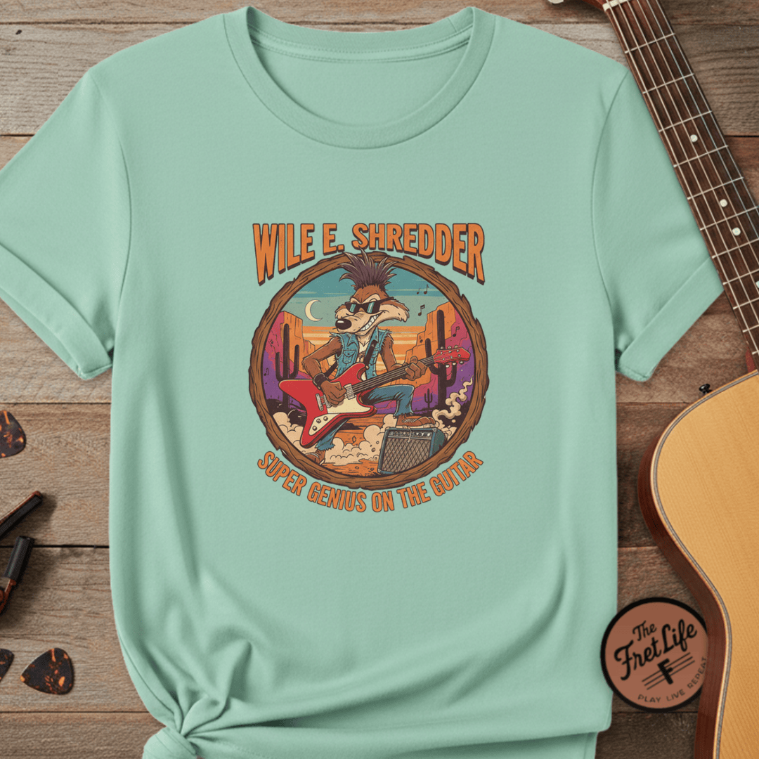 Printify T-Shirt Island Reef / S Wile E Shredder Desert Guitar - Graphic T-Shirt