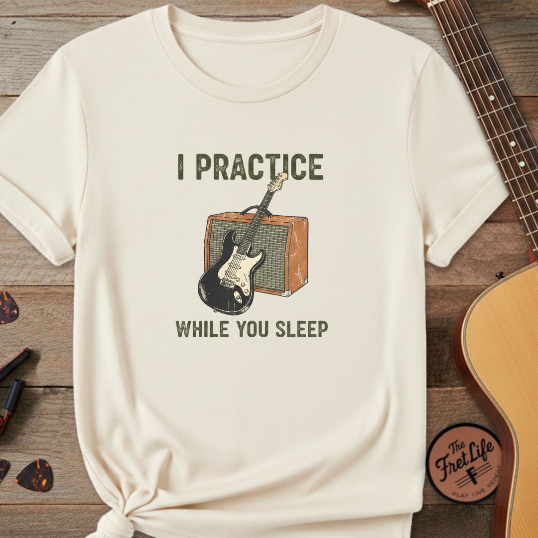 Printify T-Shirt Ivory / L I Practice While You Sleep - Premium Tee