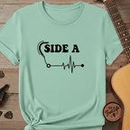 Printify T-Shirt Ivory / L Side A Vinyl Pulse Graphic Tee