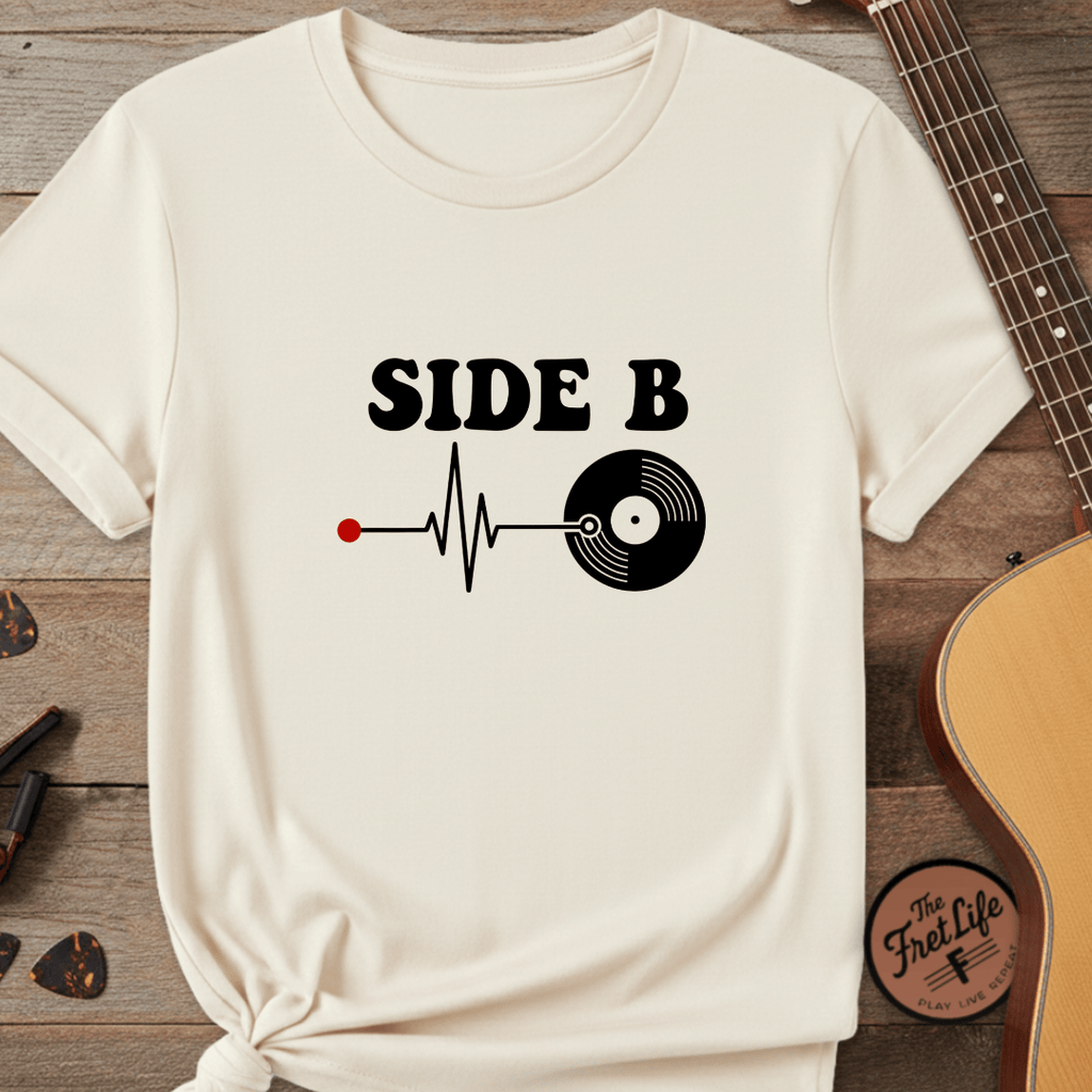 Printify T-Shirt Ivory / L Side B Deep Groove Graphic Tee