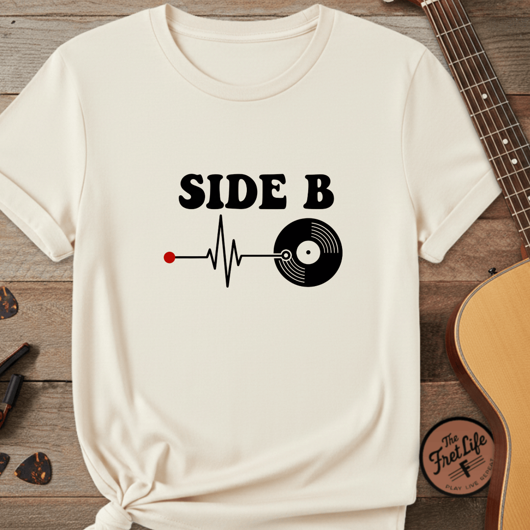 Printify T-Shirt Ivory / L Side B Deep Groove Graphic Tee