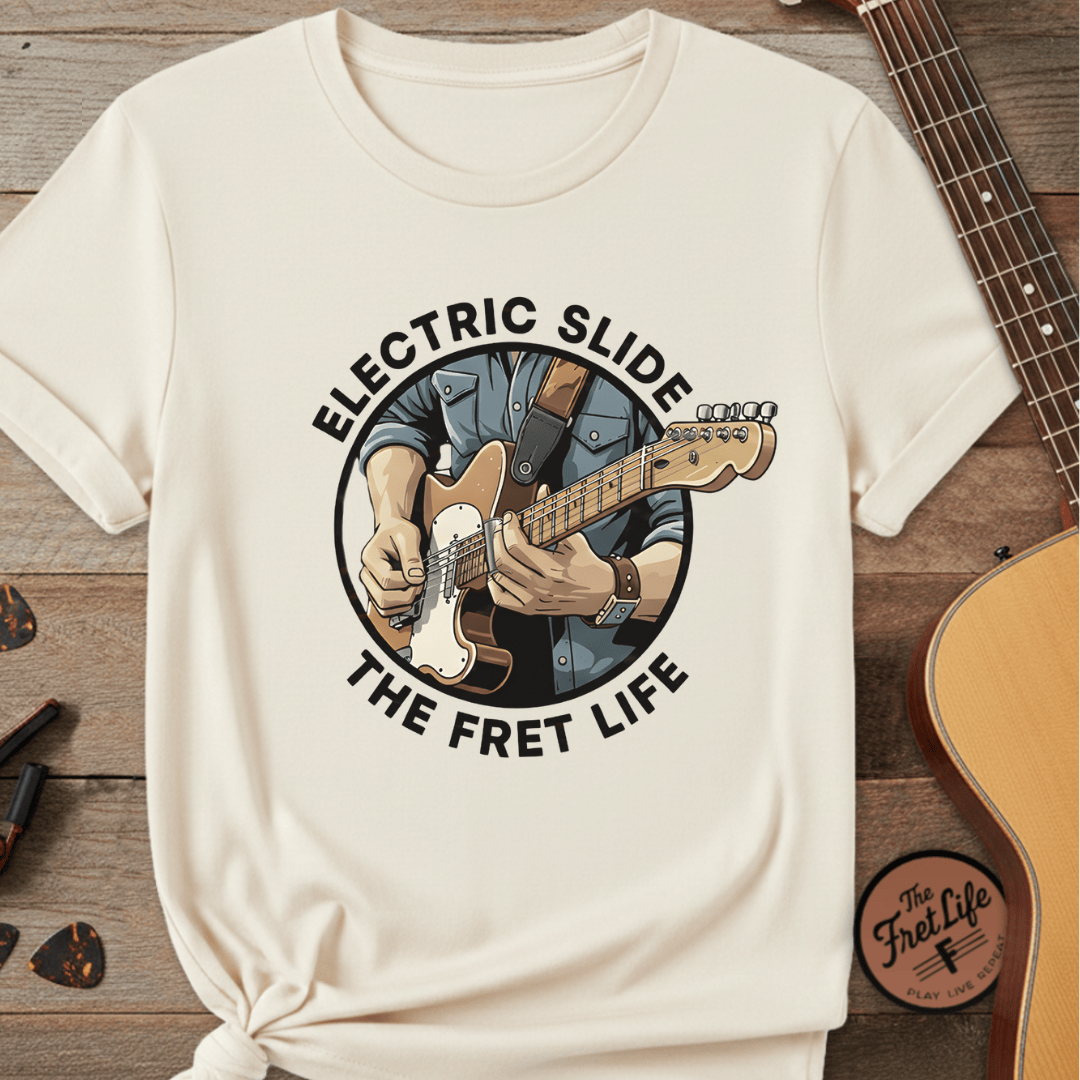 Printify T-Shirt Ivory / S Electric Slide: The Soulful Glide Tee