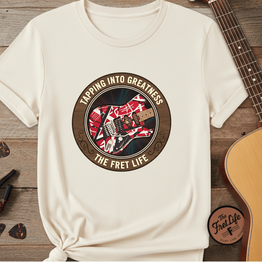 Printify T-Shirt Ivory / S Franken-strat T-Shirt | EVH Legend Guitar Fan Tee