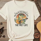 Printify T-Shirt Ivory / S Frettin' in the Everglades: The Gator Guitarist Tee