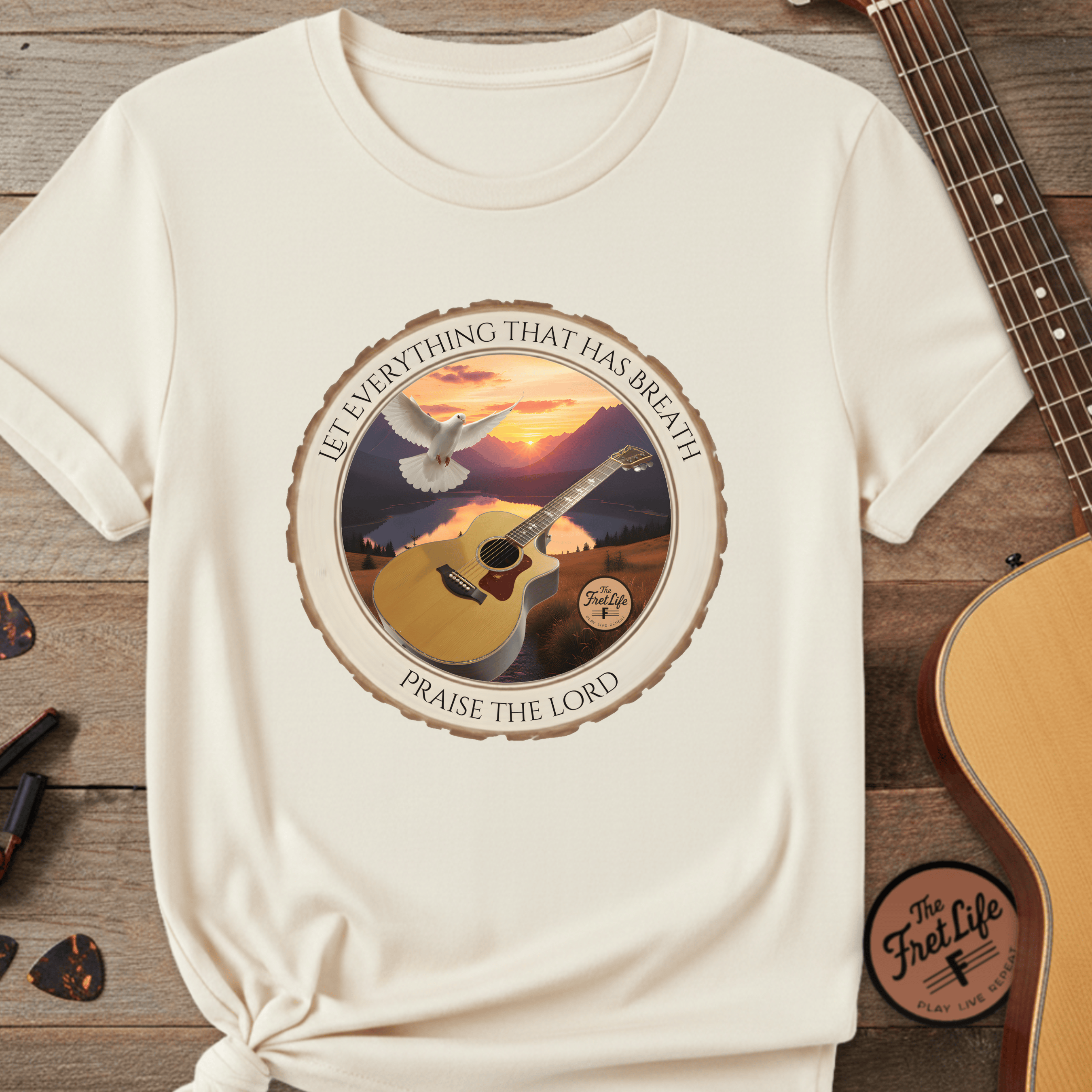Printify T-Shirt Ivory / S Let Everything that has Breath Praise the Lord Tee